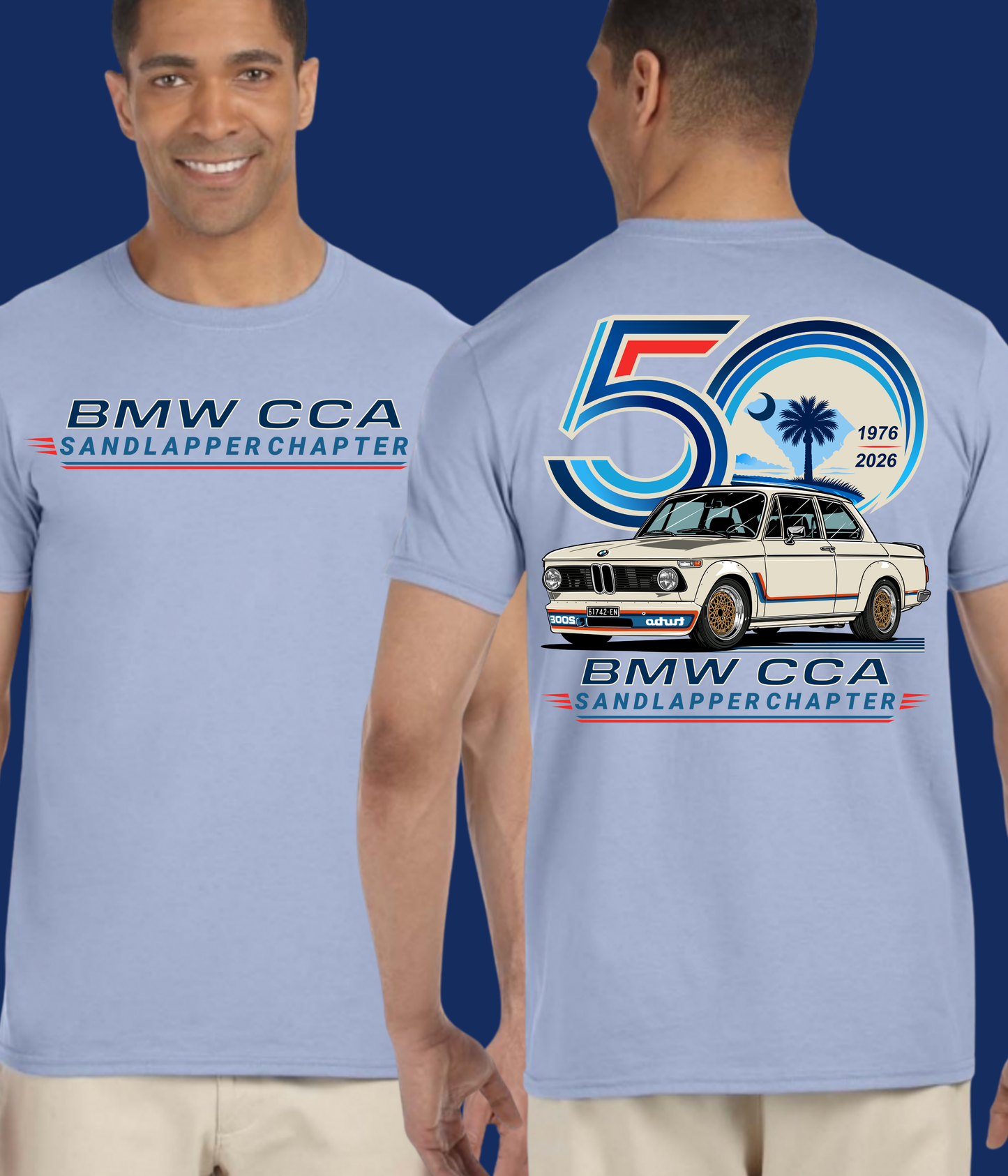 BMW CCA Sandlapper Chapter 50th Anniversary Limited Edition T-Shirt