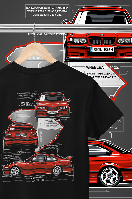 BMWCCA Myrtle Beach Region Limited Edition Blueprint T-Shirt