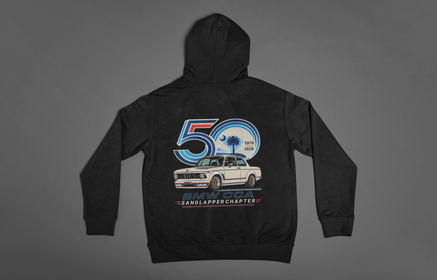 BMW CCA Sandlapper Chapter 50th Anniversary Limited Edition Hoodie