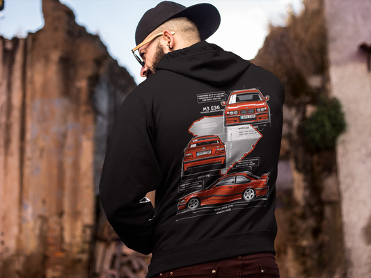 BMWCCA Myrtle Beach Region Limited Edition Blueprint Hoodie